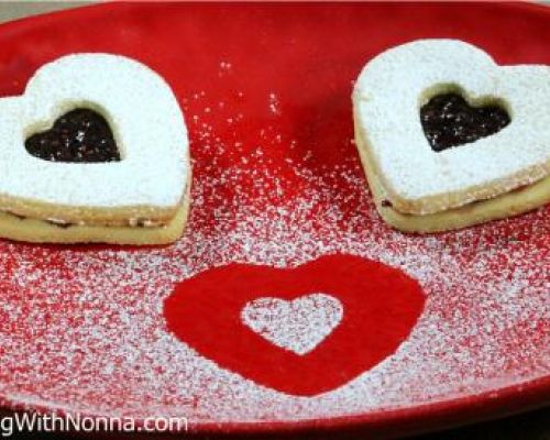 Raspberry Almond Pasta Frolla Hearts